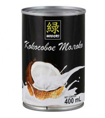 Молоко кокосовое Midori 400мл ж/б